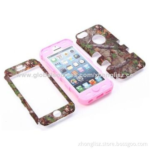 Drop Defender Camo Real Oak Tree 3-in-1 Hybrid Hard Case for iPhone, Samsung, OEM Orders Welcomed